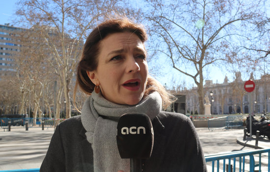 Icelandic MP Rósa Björk Brynjólfsdóttir speaks to Catalan News on February 14 2019 (by Rachel Bathgate)